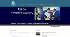 Desktop Screenshot of ciscoacademy.puj.edu.co