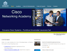 Tablet Screenshot of ciscoacademy.puj.edu.co