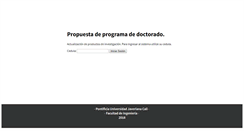 Desktop Screenshot of clotho.puj.edu.co