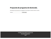 Tablet Screenshot of clotho.puj.edu.co